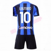 Inter Milan Barn Fotballdrakter 2022-23 Lautaro Martinez 10 Hjemmedrakt..